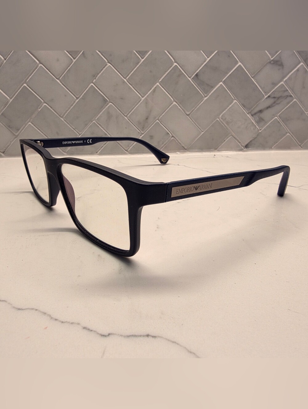 Emporio Armani Matte Blue Eyeglass Frames EA 5754 Non-Prescription
